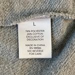 Westport | Gray with Floral Appliqués Bell Sleeve Sweatshirt | Large Photo 6