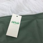 Aerie Womens Bikini XL Green Satin Stretch Cheeky Coverage Triangle Bottom NWT Photo 6
