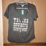 Maurice's  Trucks Cowboys County Music Graphic V Neck‎ Tee Grey medium Photo 1