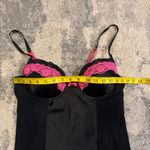 Apt. 9  Black Chemise with Pink Lace Trim Photo 3