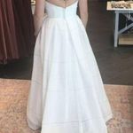 BHLDN NEW  Whispers & Echoes Bellevue Ivory White Linen Wedding Bridal Gown Sz 12 Photo 8