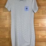 Tommy Hilfiger Size Small Navy Blue & White Short Sleeve Crewneck Dress Photo 0
