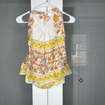 J.Crew Open-back Halter Top Sunset Rose Block Print Pristine Photo 1