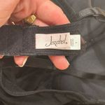 Jezebel Black Sexy Goth Teddy With Lace Up Bow Sheer Adjustable Straps Sz Large Photo 7