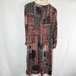 ZARA Patchwork Print Midi Dress Size Medium Photo 1