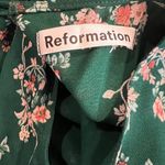 Reformation  Juni gathered floral-print crepe mini dress Size 2 Photo 6