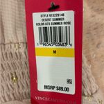 Vince Camuto  Foil Dot Smock waist top in Summer‎ Rose size Medium NWT Photo 3