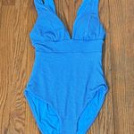 ANDIE The Mykonos One Piece LT Swimsuit Textured Blue size S long torso NWOT Photo 2