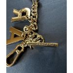 Karl Lagerfeld  Purse Charm NEW Letters K A R L Brand 6.5" Gold Tone Fast Ship Photo 3