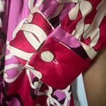 ZARA Pink and Red Long Sleeve Dress Photo 5