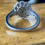 Chrysocolla Orissa Garnet Sterling Silver Ring Size 8 Photo 4