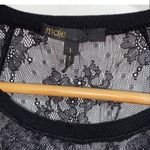 Maje  black shirt lace shirt small‎ layering undershirt Photo 6
