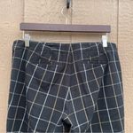 J.Jill Womens Pants Black Ankle Premium Bi Stretch Windowpane Plaid Size 12 Photo 4