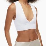 Babaton Sculpt Sculpt Knit Deep V Tank Top Cropped White Small Photo 0