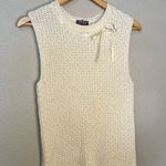 Vintage Coquette Girl Knit Bow Tank Size L Photo 0