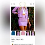 Bishop and Young NWOT  women's parker tweed skirt in lavender light purple size S Photo 1