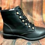 Charter Club Shiloh Combat Booties - Faux Pearls - Black - size 9.5 Photo 1