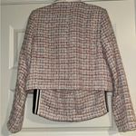Anthropologie  pink tweed skirt suit set size 0 Photo 3