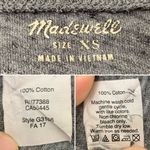 Madewell  Gray Crewneck Slub Cotton Short Sleeves Tee Photo 9