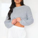 Missguided  Gray Sweater Photo 0