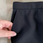 Escada Wool Flat Front Trousers Slim Straight 36 S 6 Black Photo 4