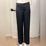 Helmut Lang  Satin Woven Wide Leg Pants Black Size D11 Photo 5
