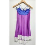 Calypso Christine Celle Purple White Dress XS Spaghetti Strap Photo 1