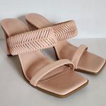 Dream Paris Dream Pairs Pink Square Toe Rectangle Heel Mules Size 10 Photo 1