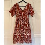 BB Dakota  Steve Madden rust eyelet midi dress m Photo 2