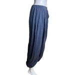 Peruvian Connection Skirt Womens Medium Blue Midi Faux Wrap Slouchy Fit Layer Photo 1