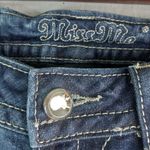 Miss Me 31x33 Signature Rise Boot Dark Wash Bling Flap Pocket Denim Jeans Photo 10