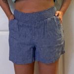 A New Day Blue Linen Pull On Shorts Size Small Photo 5