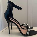 AQUA X Schutz Pearl Ankle Strap High Heel Women's 8M Black Photo 2