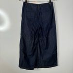 Pink Tartan Wide Leg Cropped Jeans Size 0 Blue Photo 1