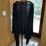 Rhonda Shear Black AHH COMFORT WRAP Cardigan Size 2X/3X Photo 9