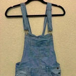 Wax Jean denim overalls sz S distressed medium wash western cowgirl casual comfy Photo 1