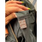 Frye Nylon Tote Satchel Bag Black with Brown Leather Trim Zip Pocket Everyday Photo 1