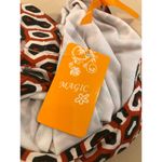 Magic  Maxi Dress Women Small Red Geometric Sleeveless Stretch Boho Casual Photo 7