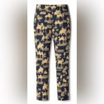 J. McLaughlin  Masie Pants Size 6 Navy & Tan Desert Toile Stretch Slim Pant NEW Photo 2