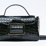 ZARA NEW ANIMAL PRINT BUCKLE CROSSBODY BAG 4.4 x 8.5 x 2.7 inches Photo 0