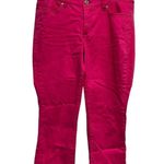 BKI Vintage America Jeans Women’s Size 6 28 Pink Boho Crop Mid Rise Stretch Photo 0