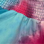 Torrid  3 Plus Size Sleep Terry Cloth Beach Short Rainbow Tie Dye Pull On Coverup Photo 5