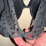 Victoria's Secret Black Push Up Bra 36D Polka Dot Mesh Trim Padded Plunge Photo 1