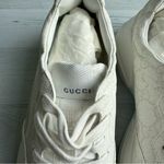 Gucci  GG Supreme Monogram Women's Rhyton White Sneakers Size 8.5 Photo 4