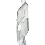 Chico's  Sweater Womens Medium Gray Open Cardigan Office Casual Neutral Minimalist Photo 2