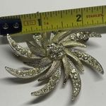 Vintage Signed Costume Brooch Pin Gold Tone / Rhinestone Sarah Coventry Photo 11