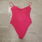 frankie's bikinis 💕💕 Marie Ribbed Underwire Swimsuit Rosewood Small S NWT Photo 4