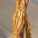 DIARRABLU Mailys Gold‎ Convertible Maxi Dress Size XS Gold Photo 0