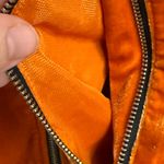 Adidas Women's Superstar Orange Velvet Zip-up Track Jacket US Medium Athleisure Photo 4