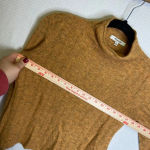 Madewell  |‎ Mockneck Mustard Sweater Alpaca Wool Photo 4